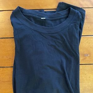 Lululemon black cotton tee size 10